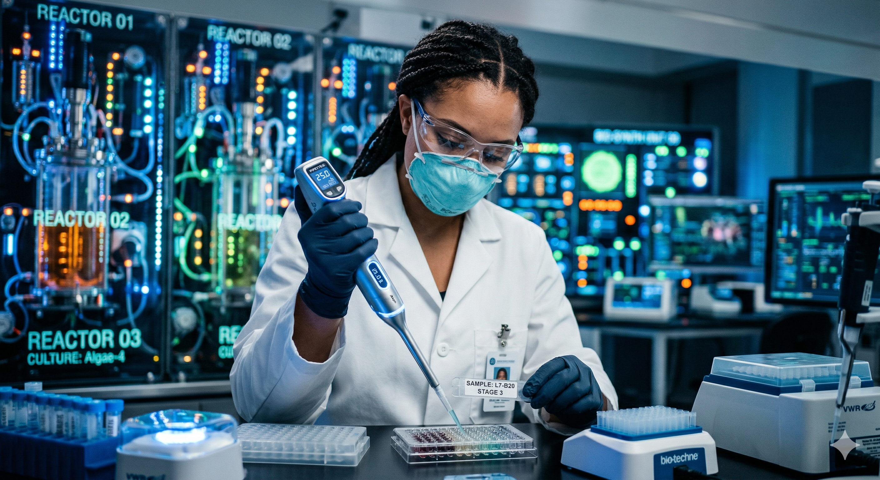 Quality control laboratory with analytical instruments