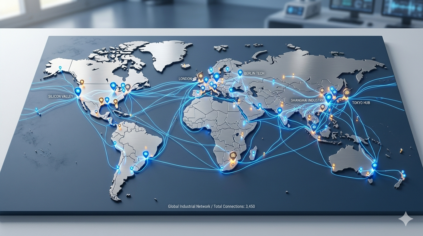 AB Bioscience application scientist in lab coat consulting with an industrial plant manager using a tablet to review enzyme trial data